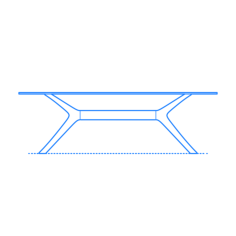 Furniture Coffee Tables Blast Table Rectangular Stencil Svg Design File, Free Vectors File